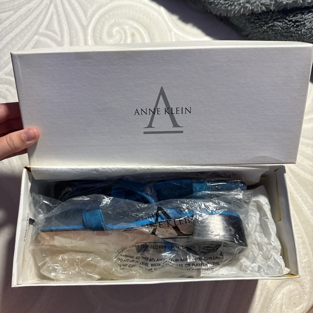 Anne Klein Turquoise Sandals